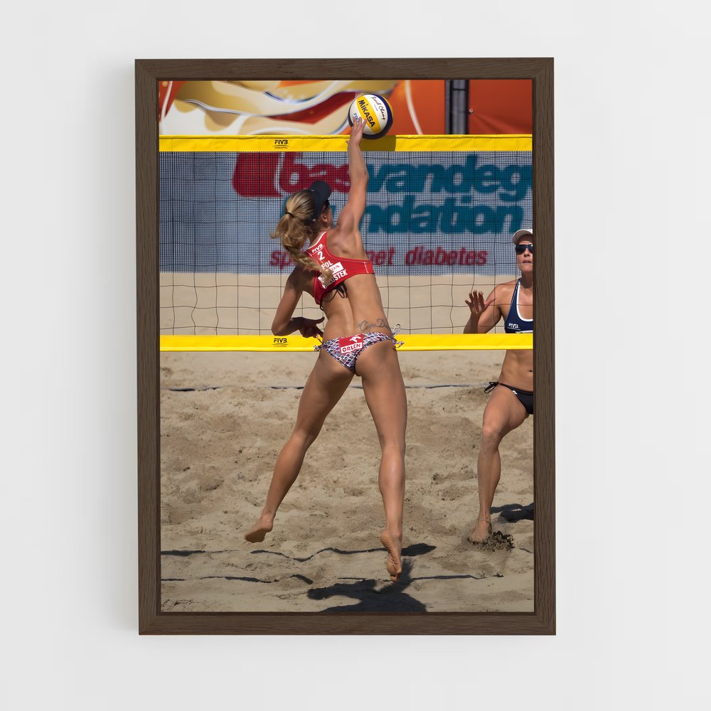 Poster Énergie de Plage – affiche Beach-volley (vue 5)